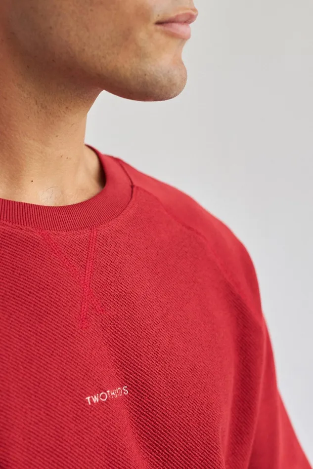 Men Videy 8211 Red Dhalila TWOTHIRDS Sweatshirts