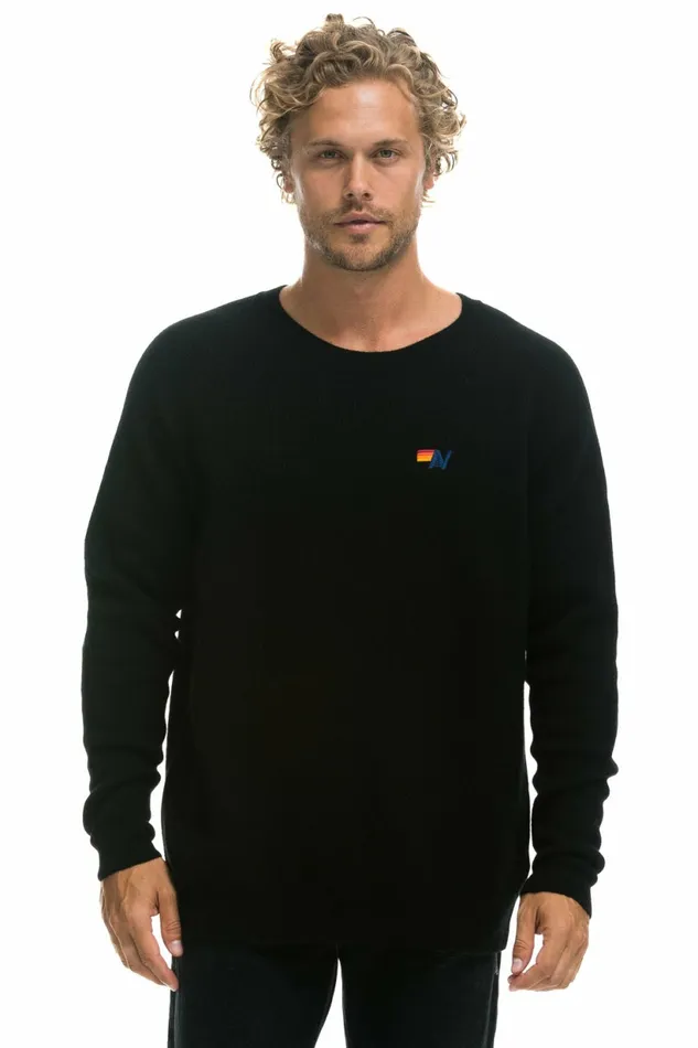 Men VINTAGE CABIN 2 UNISEX CASHMERE SWEATER 8211 BLACK Aviator Nation CrewSweatshirts Men VINTAGE CABIN 2 UNISEX CASHMERE SWEATER 8211 BLACK Aviator Nation CrewSweatshirts