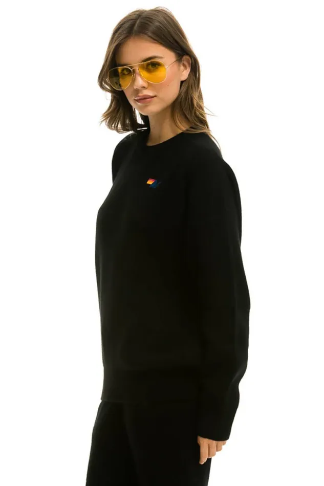 Men VINTAGE CABIN 2 UNISEX CASHMERE SWEATER 8211 BLACK Aviator Nation CrewSweatshirts Men VINTAGE CABIN 2 UNISEX CASHMERE SWEATER 8211 BLACK Aviator Nation CrewSweatshirts