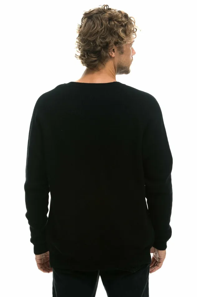 Men VINTAGE CABIN 2 UNISEX CASHMERE SWEATER 8211 BLACK Aviator Nation CrewSweatshirts Men VINTAGE CABIN 2 UNISEX CASHMERE SWEATER 8211 BLACK Aviator Nation CrewSweatshirts