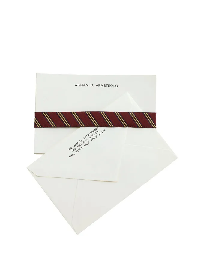 MenWomen Correspondence Cards 8211 50 Cards and Envelopes Ivory Brooks Brothers Umbrellas and Gifts