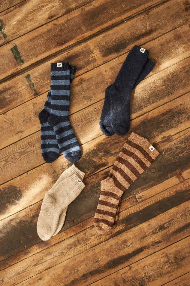 MenWomen Dromahair 8211 Brown Stripes TWOTHIRDS Socks