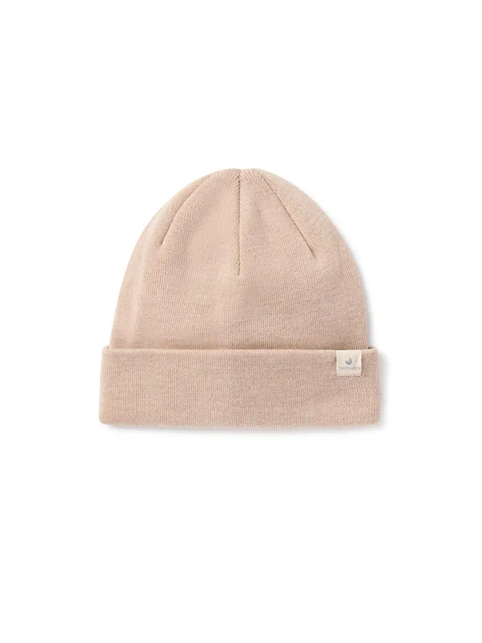 MenWomen Merino Beanie 8211 Beige TWOTHIRDS Headwear