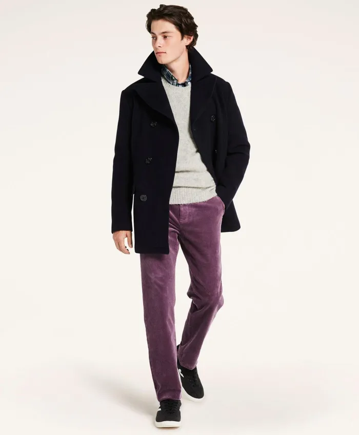 Men Wool Peacoat Navy Brooks Brothers Coats and Jackets