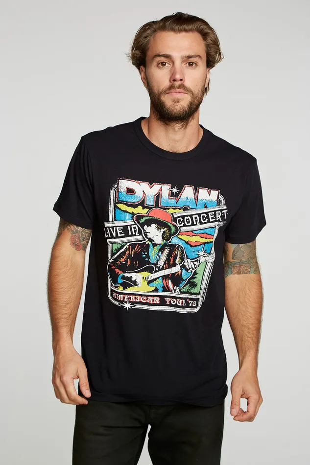 Mens Chaser Brand Bob Dylan Live In Concert Tops