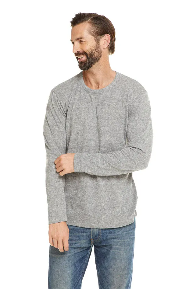 Mens TRIBLEND JERSEY LS CREW Tops Chaser Brand