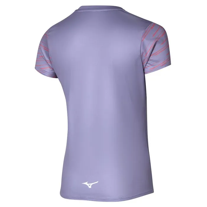 Mizuno Athletics Graphic Tee Wisteria Women Tops Mizuno Athletics Graphic Tee Wisteria Women Tops