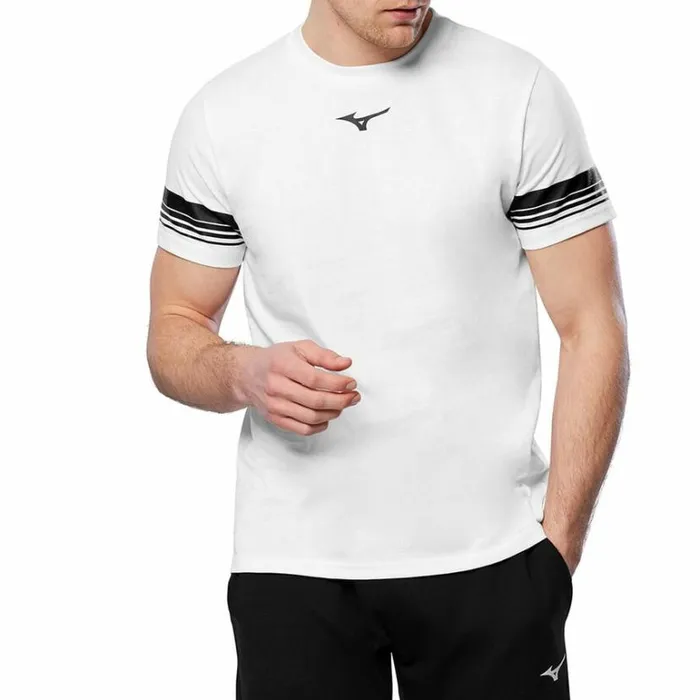 Mizuno Athletics Mizuno Tee Whiteblack Men Athleticwear Mizuno Athletics Mizuno Tee Whiteblack Men Athleticwear