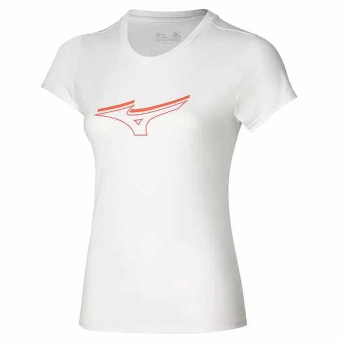 Mizuno Athletics RB Tee White Women Athleticwear
