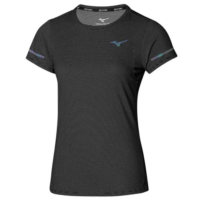 Mizuno DAF DOPE DYED TEE Black Women Tops