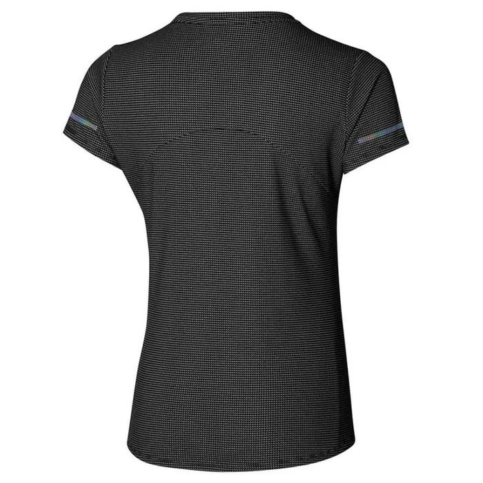 Mizuno DAF DOPE DYED TEE Black Women Tops Mizuno DAF DOPE DYED TEE Black Women Tops