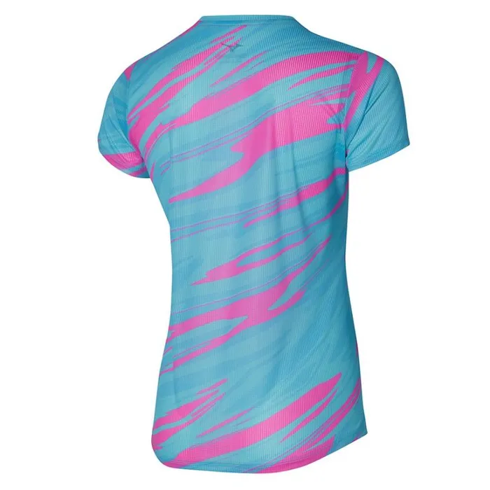 Mizuno DryAeroFlow Graphic Tee Antigua Sand Women Tops Mizuno DryAeroFlow Graphic Tee Antigua Sand Women Tops