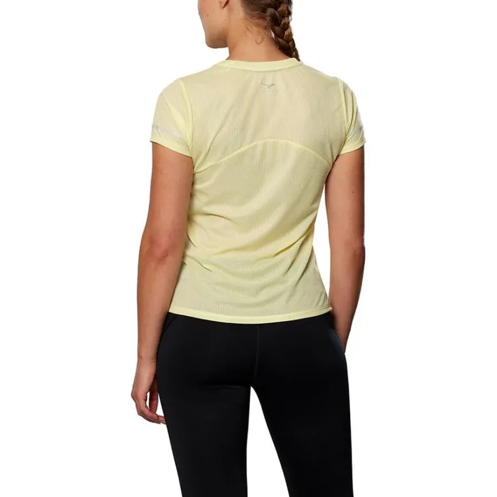 Mizuno DryAeroFlow Tee Pale Lime Yellow Women Tops Mizuno DryAeroFlow Tee Pale Lime Yellow Women Tops