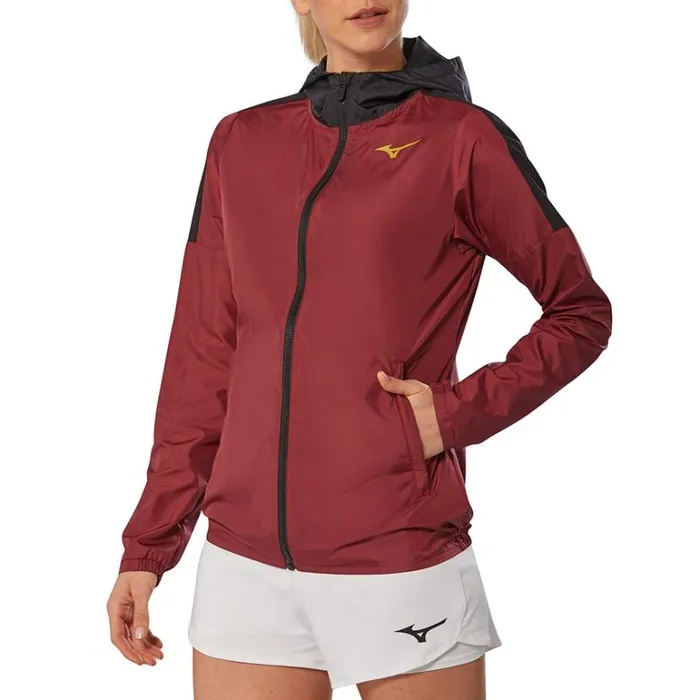 Mizuno Hoody Jacket Cabernet Women Jackets Mizuno Hoody Jacket Cabernet Women Jackets