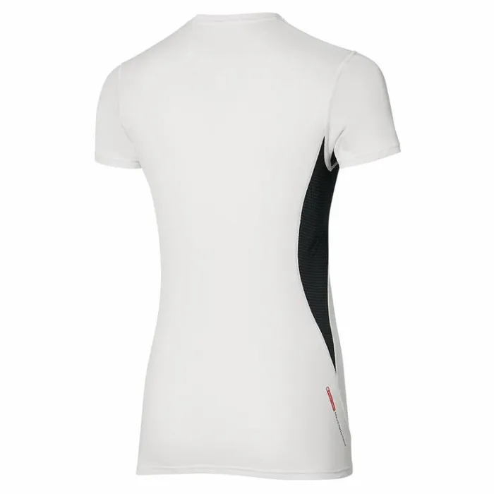 Mizuno Mid WeightL Tee White Women Tops Mizuno Mid WeightL Tee White Women Tops