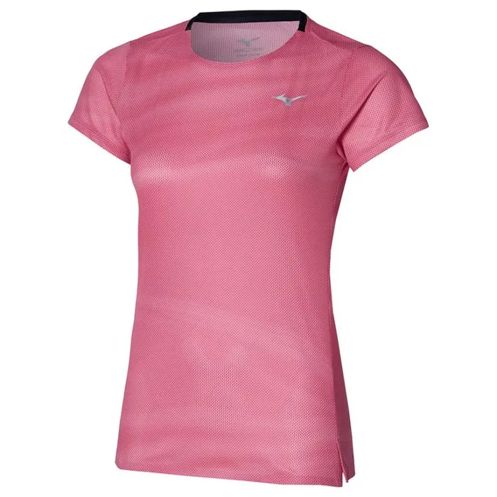 Mizuno Premium Aero Tee Sangria Sunset Women Tops