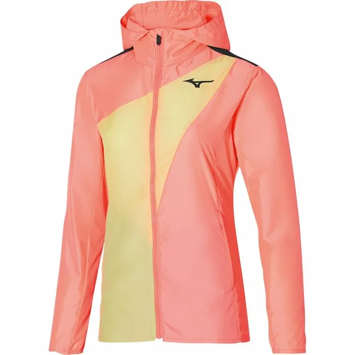 Mizuno Release Hooded Jacket Candy Coralluminous Women Jackets
