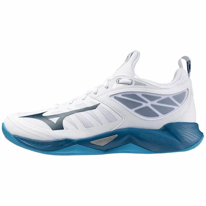 Mizuno WAVE DIMENSION Whitesailor Bluesilver Women Volleyball