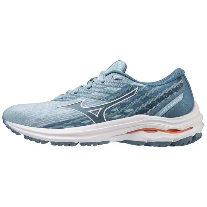 Mizuno WAVE EQUATE 7 Forgetmenotwhitelight Orange Women Running
