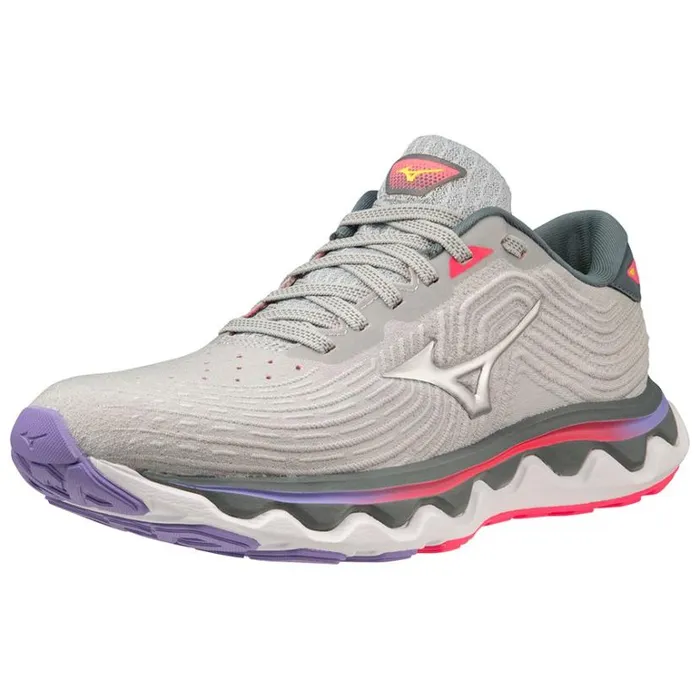 Mizuno WAVE HORIZON 6 Pearlbluslvrhivispink Women Running