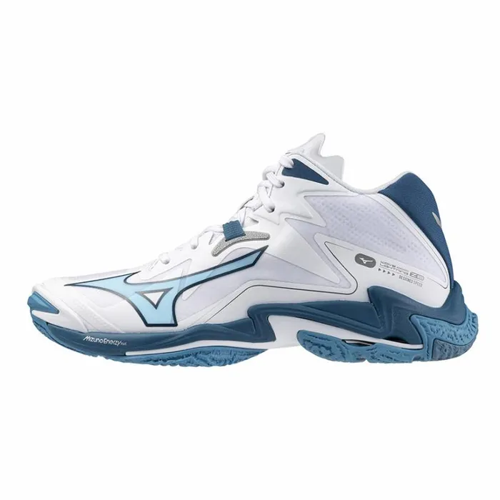 Mizuno WAVE LIGHTNING Z8 MID Whitesailor Bluesilver Women Volleyball