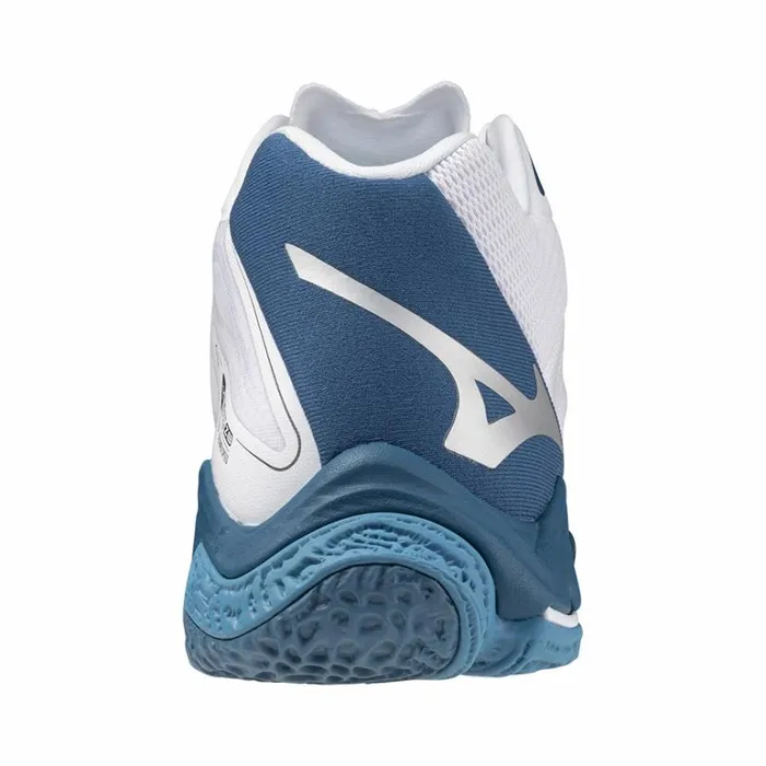 Mizuno WAVE LIGHTNING Z8 MID Whitesailor Bluesilver Women Volleyball Mizuno WAVE LIGHTNING Z8 MID Whitesailor Bluesilver Women Volleyball