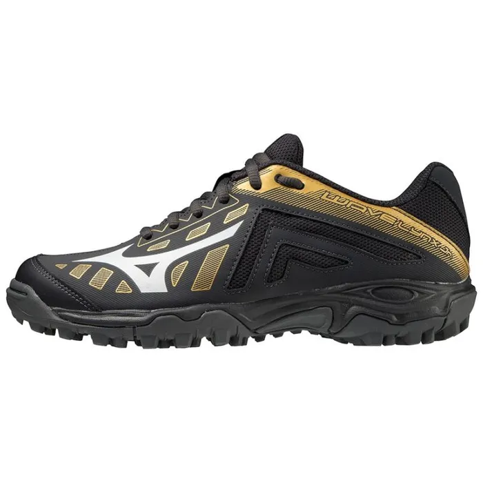 Mizuno Wave Lynx Junior Blkoystermpgoldirongat Women Hockey