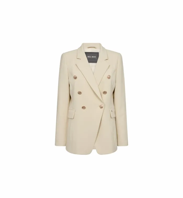 MOS MOSH Blazers Women MMBabeth Lunie Blazer Ecru MOS MOSH Blazers Women MMBabeth Lunie Blazer Ecru