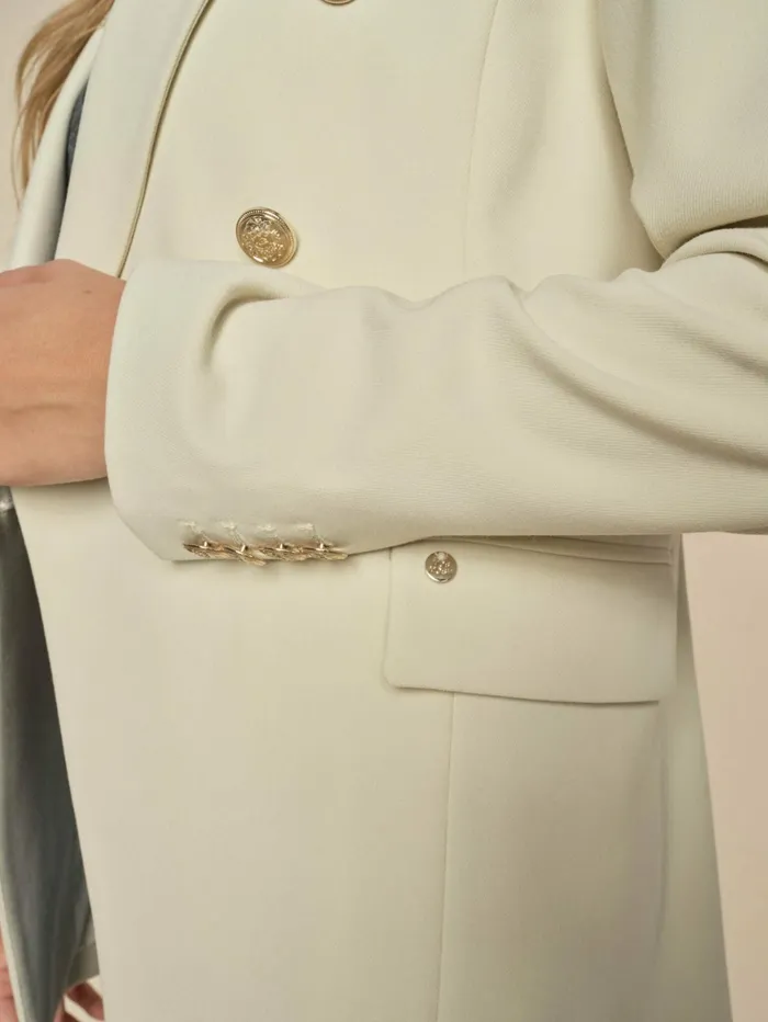 MOS MOSH Blazers Women MMBabeth Lunie Blazer Ecru MOS MOSH Blazers Women MMBabeth Lunie Blazer Ecru