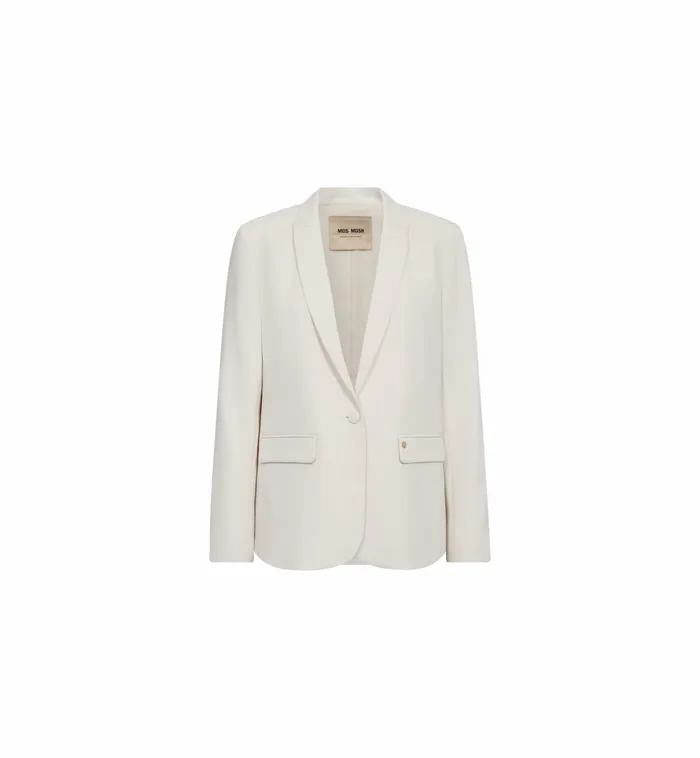 MOS MOSH Blazers Women MMPhoebe Miley Blazer Ecru MOS MOSH Blazers Women MMPhoebe Miley Blazer Ecru
