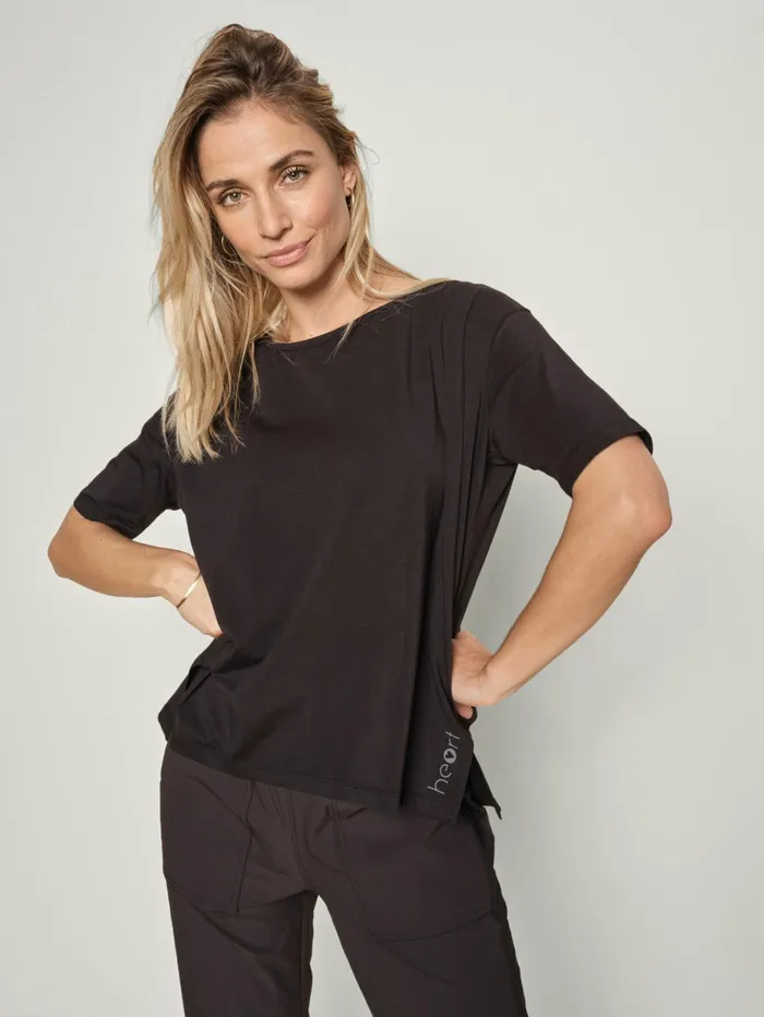 MOS MOSH HEART Sport Women MMKarli SS Top Black