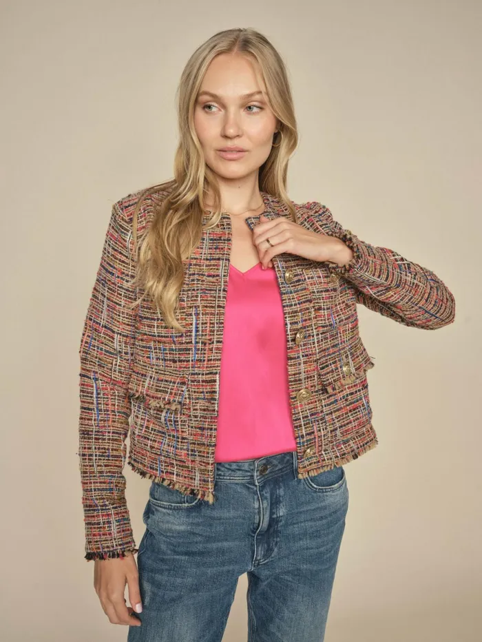 MOS MOSH Jackets and Coats Women MMFlora Tex Jacket Garnet MOS MOSH Jackets and Coats Women MMFlora Tex Jacket Garnet