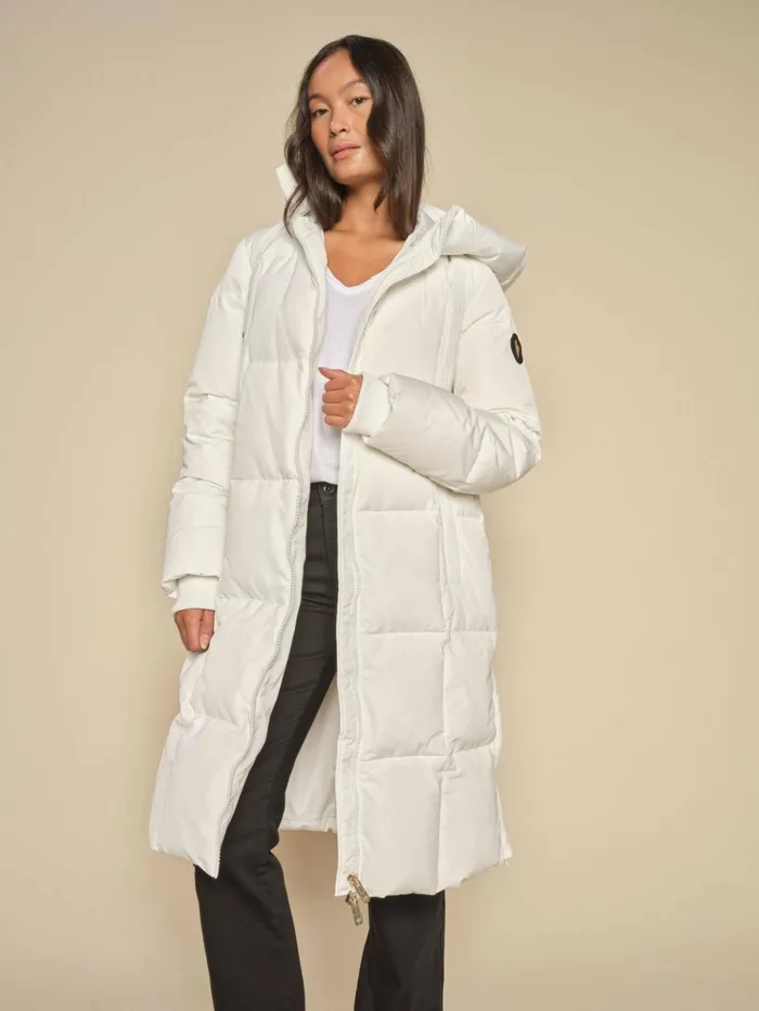 MOS MOSH Jackets and Coats Women MMNova Square Down Coat Offwhite MOS MOSH Jackets and Coats Women MMNova Square Down Coat Offwhite