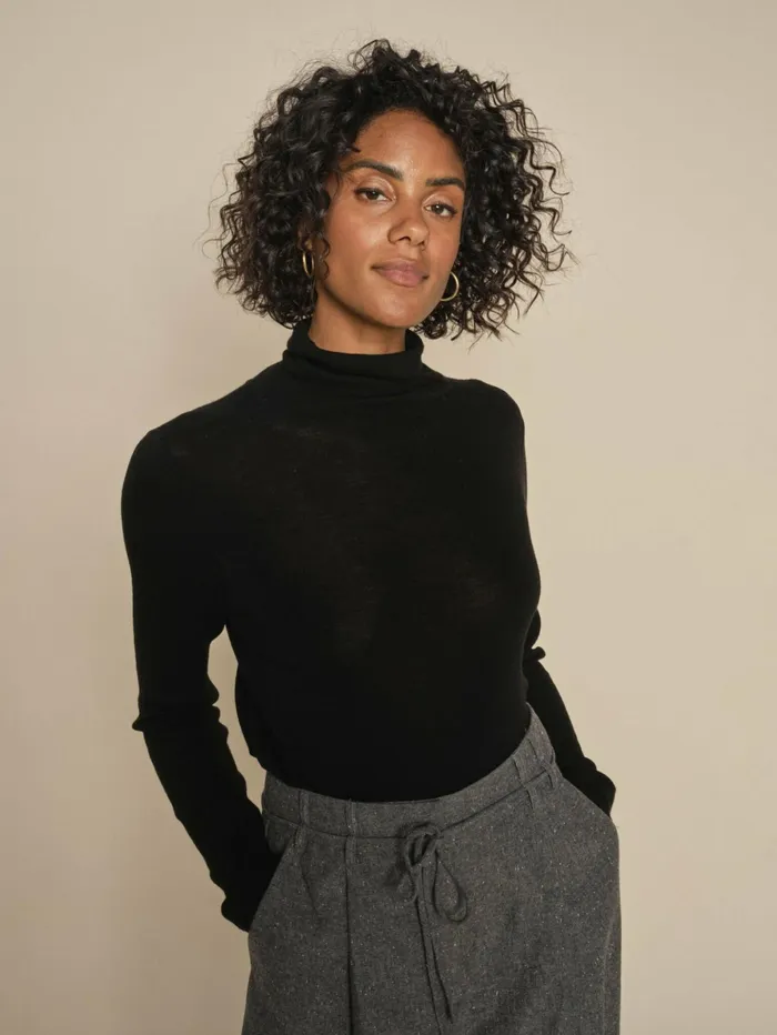 MOS MOSH Knits Women MMBouch Rollneck Knit Black