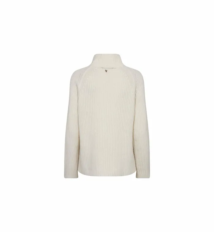 MOS MOSH Knits Women MMThyra Highneck Knit Ecru MOS MOSH Knits Women MMThyra Highneck Knit Ecru