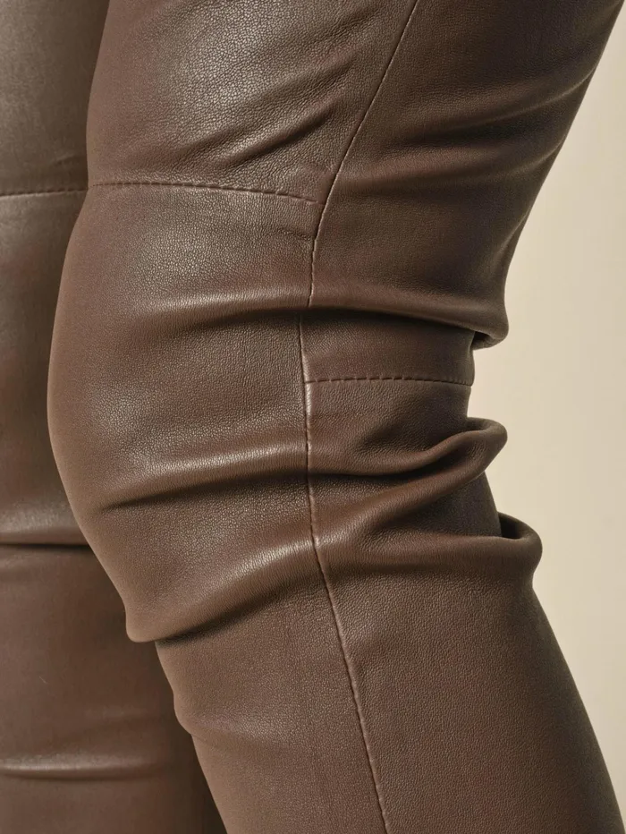 MOS MOSH Leather Women MMLucia Stretch Leather Legging Rain Drum MOS MOSH Leather Women MMLucia Stretch Leather Legging Rain Drum