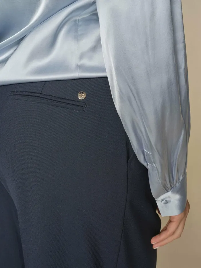 MOS MOSH Pants Women MMKay Piet Pant Salute Navy MOS MOSH Pants Women MMKay Piet Pant Salute Navy