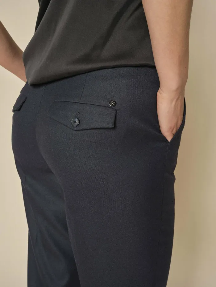 MOS MOSH Pants Women MMRhys Cais Pant Salute Navy MOS MOSH Pants Women MMRhys Cais Pant Salute Navy