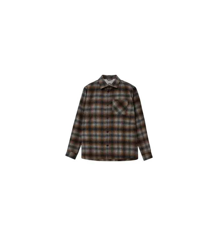MOS MOSH Shirts Men MMGDavid Wool Check Shirt Sundown Check MOS MOSH Shirts Men MMGDavid Wool Check Shirt Sundown Check