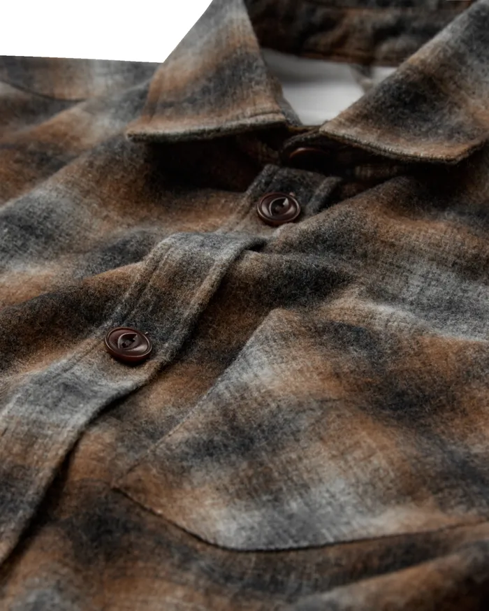 MOS MOSH Shirts Men MMGDavid Wool Check Shirt Sundown Check MOS MOSH Shirts Men MMGDavid Wool Check Shirt Sundown Check