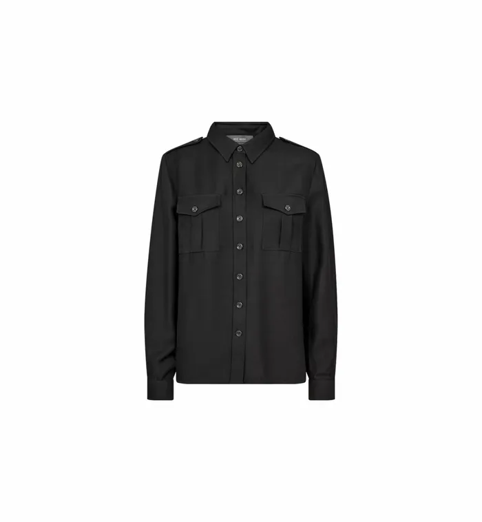 MOS MOSH Shirts Women MMMea Ozana Shirt Phantom MOS MOSH Shirts Women MMMea Ozana Shirt Phantom