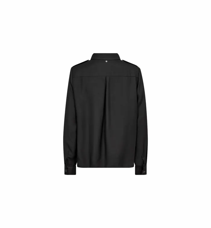 MOS MOSH Shirts Women MMMea Ozana Shirt Phantom MOS MOSH Shirts Women MMMea Ozana Shirt Phantom