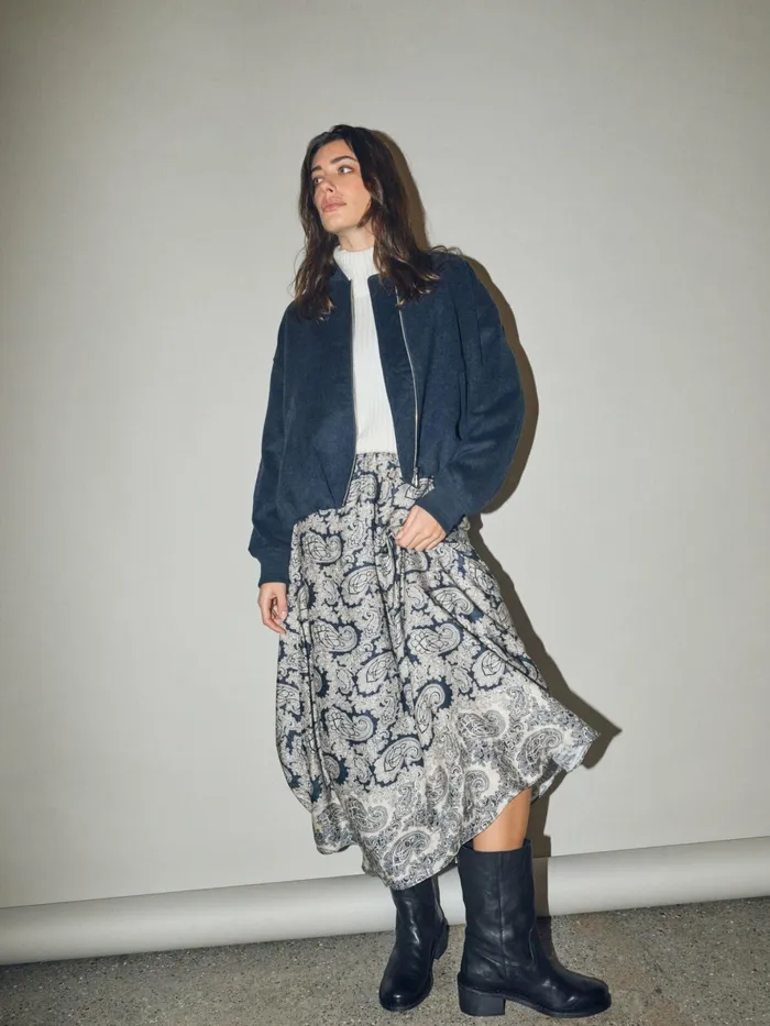 MOS MOSH Skirts Women MMBajola Invert Skirt Salute Navy