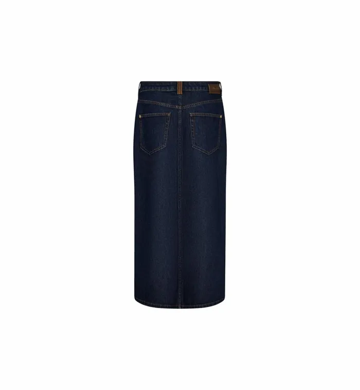 MOS MOSH Skirts Women MMMella Rinse Denim Skirt Dark Blue MOS MOSH Skirts Women MMMella Rinse Denim Skirt Dark Blue