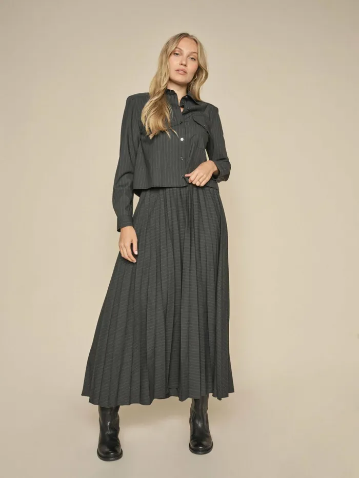 MOS MOSH Skirts Women MMVero Lucelle Skirt Phantom MOS MOSH Skirts Women MMVero Lucelle Skirt Phantom