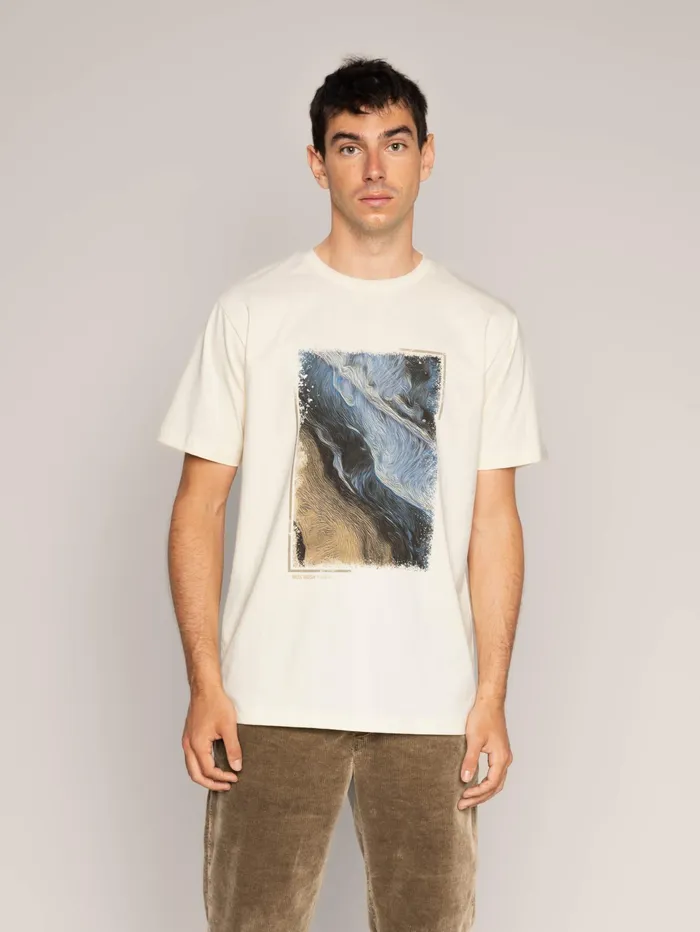 MOS MOSH Tees Men MMGRiver Ocean Tee Ecru