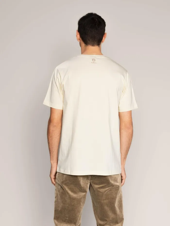 MOS MOSH Tees Men MMGRiver Ocean Tee Ecru MOS MOSH Tees Men MMGRiver Ocean Tee Ecru