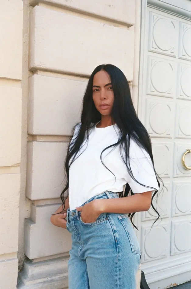 MOS MOSH Tees Women MMHTrust Stable Tee 8211 HEYANNO White MOS MOSH Tees Women MMHTrust Stable Tee 8211 HEYANNO White