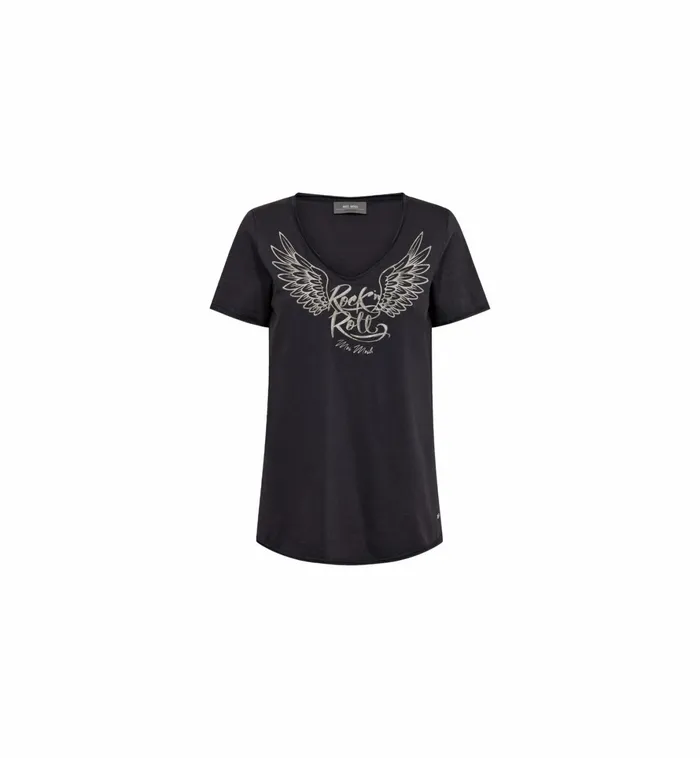 MOS MOSH Tees Women MMLula VSS Tee Salute Navy MOS MOSH Tees Women MMLula VSS Tee Salute Navy
