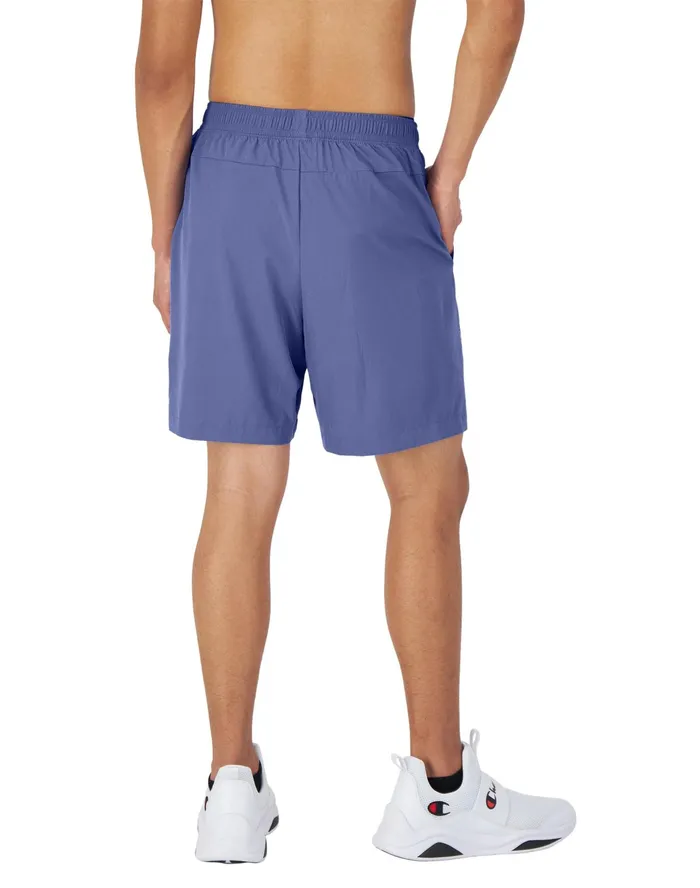 Mvp Shorts With Total Support Pouch Moisture Wicking C Logo 7034 Stone Crush Blue Men Champion Shorts
